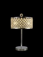 D0755  Sasha 47cm Crystal Table Lamp 2 Light Polished Chrome